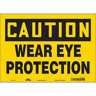 Safety Sign 10 inx14 in Vinyl