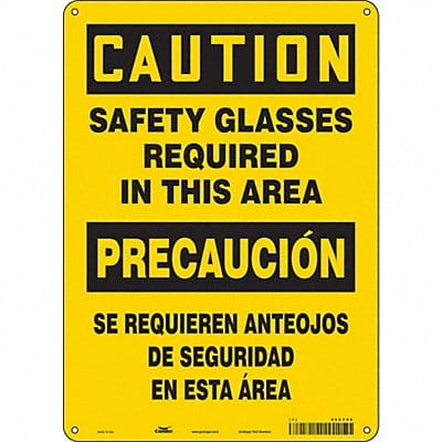 Safety Sign 14 inx10 in Polyethylene