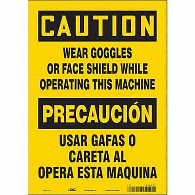 Safety Sign 14 inx10 in Vinyl