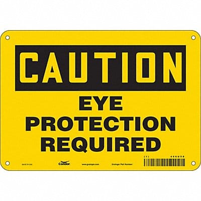 K0276 Safety Sign 7 in x 10 in Aluminum