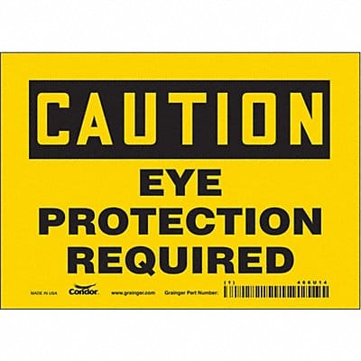 K0276 Safety Sign 5 inx7 in Vinyl