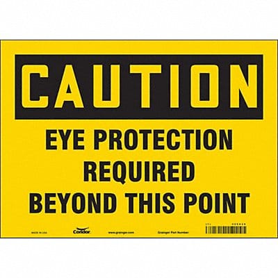 Safety Sign 10 inx14 in Vinyl