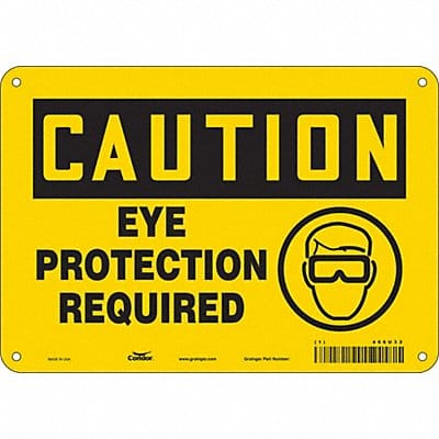 Safety Sign 7 inx10 in Polyethylene