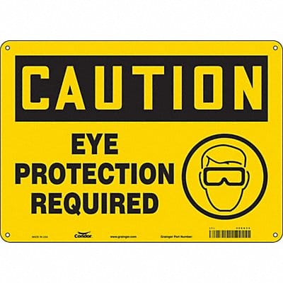 Safety Sign 10 inx14 in Polyethylene