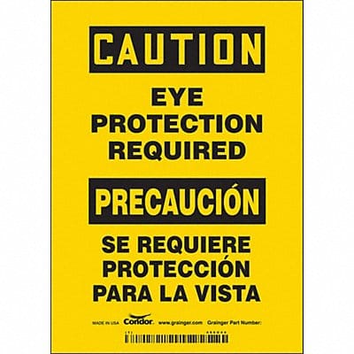 Safety Sign 7 in x 5 in Vinyl