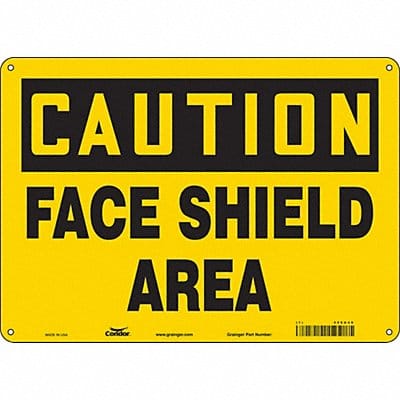 Safety Sign 10 inx14 in Aluminum