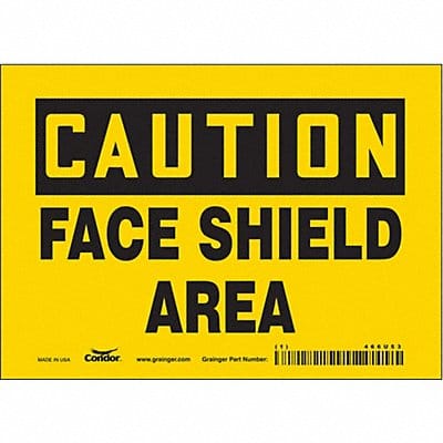 Safety Sign 5 inx7 in Vinyl