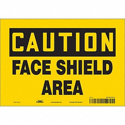 Safety Sign 7 in x 10 in Vinyl