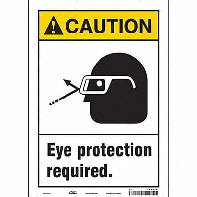 Safety Sign 14 inx10 in Vinyl