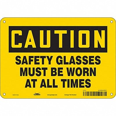 Safety Sign 7 inx10 in Polyethylene