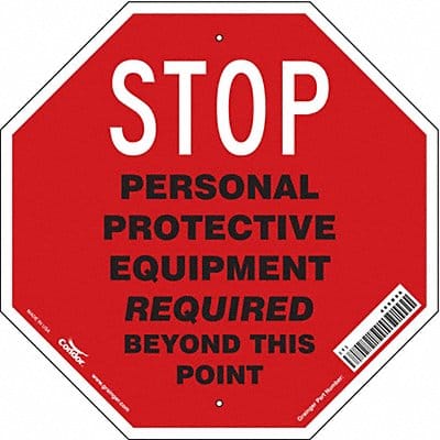 Safety Sign 18 inx18 in Aluminum