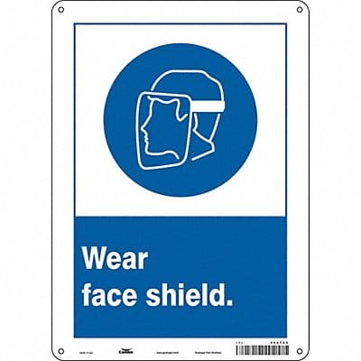 Safety Sign 14 in x 10 in Aluminum