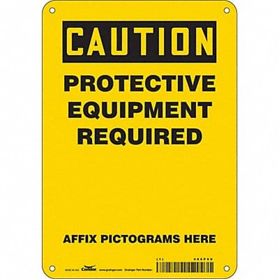 Safety Sign 10 inx7 in Aluminum