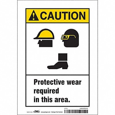 Safety Sign 10 in x 7 in Vinyl