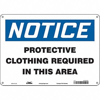 K0689 Safety Sign 10 in x 14 in Aluminum