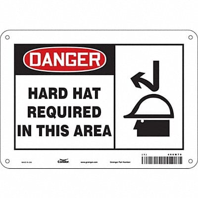 Safety Sign 7 inx10 in Polyethylene