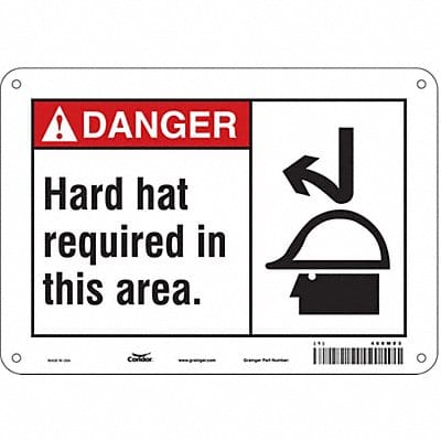 Safety Sign 7 in x 10 in Aluminum