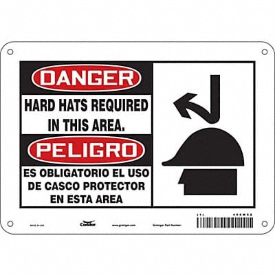 Safety Sign 7 inx10 in Polyethylene