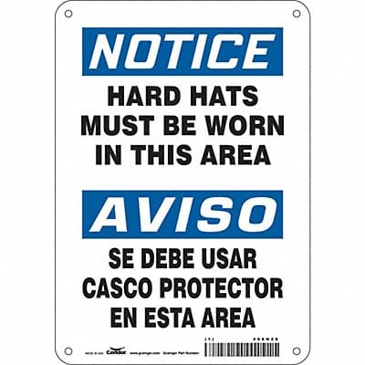 Safety Sign 10 inx7 in Aluminum