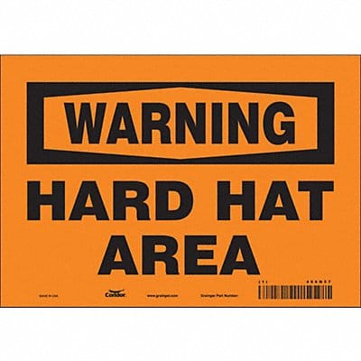 Safety Sign 7 in x 10 in Vinyl