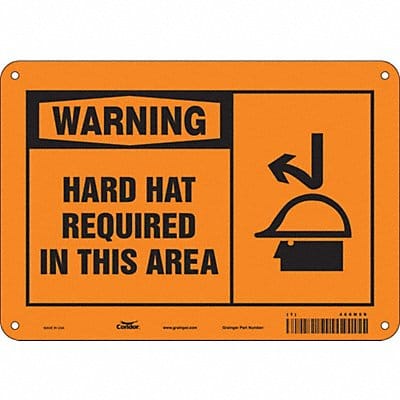 Safety Sign 7 in x 10 in Aluminum