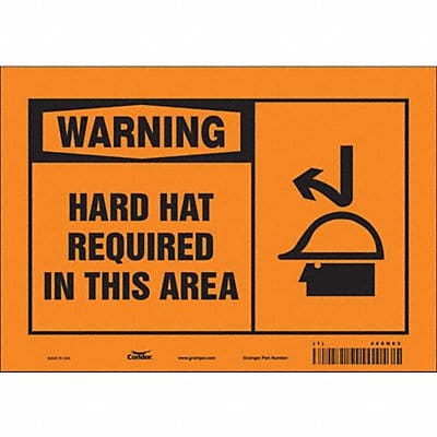 Safety Sign 7 in x 10 in Vinyl