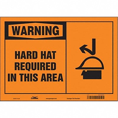 Safety Sign 10 in x 14 in Vinyl