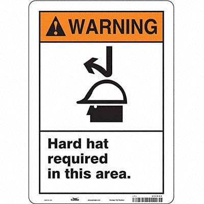 Safety Sign 14 inx10 in Polyethylene