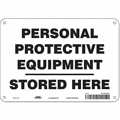 Safety Sign 7 inx10 in Polyethylene