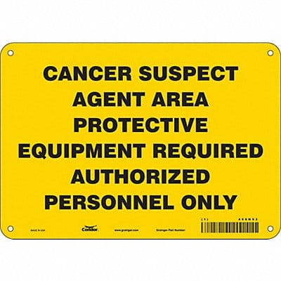 Safety Sign 7 in x 10 in Aluminum