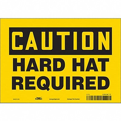 Safety Sign 7 inx10 in Polyethylene