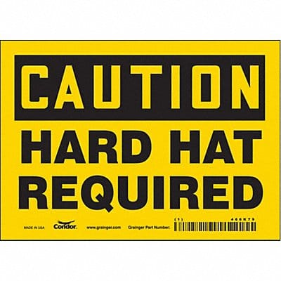 Safety Sign 5 inx7 in Vinyl