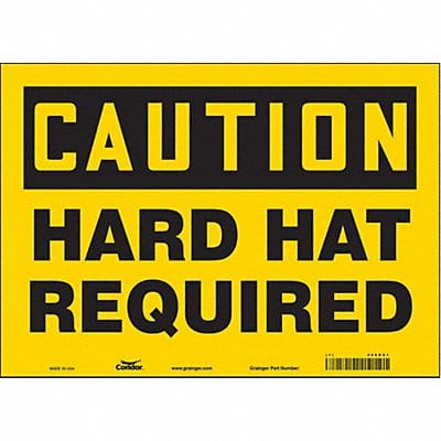 Safety Sign 10 inx14 in Vinyl