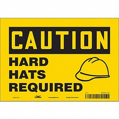 Safety Sign 7 inx10 in Vinyl