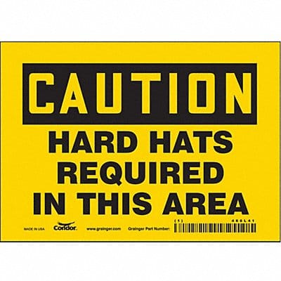 Safety Sign 5 inx7 in Vinyl