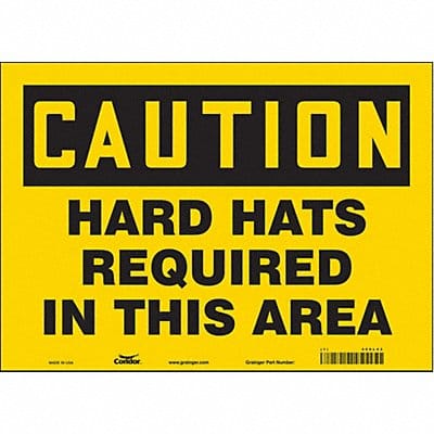 Safety Sign 10 inx14 in Vinyl