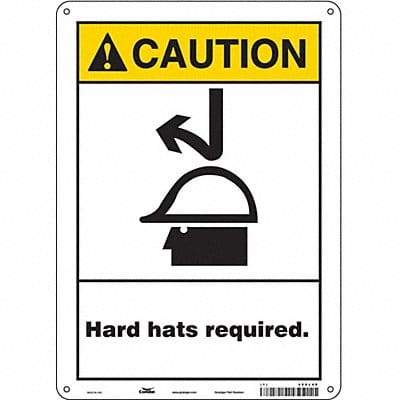 Safety Sign 14 in x 10 in Polyethylene