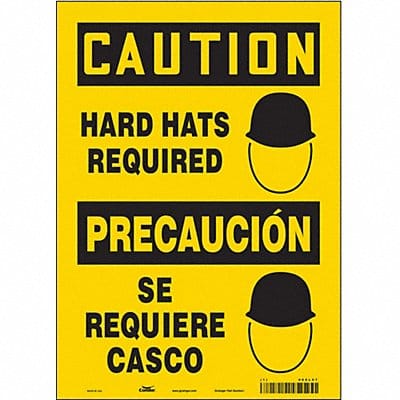 Safety Sign 14 in x 10 in Vinyl