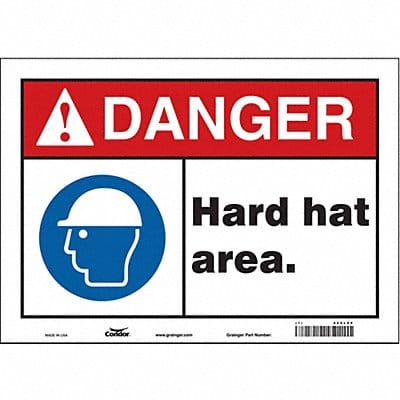 Safety Sign 10 inx14 in Vinyl