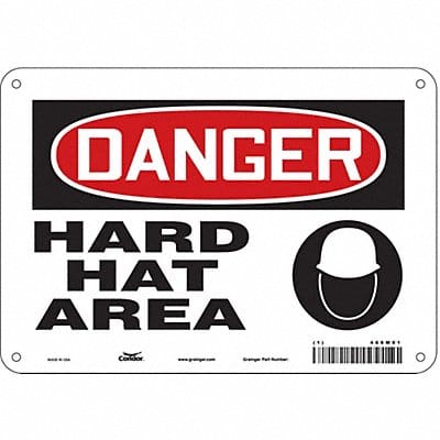 Safety Sign 7 in x 10 in Aluminum