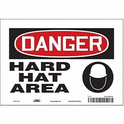 Safety Sign 7 inx10 in Vinyl