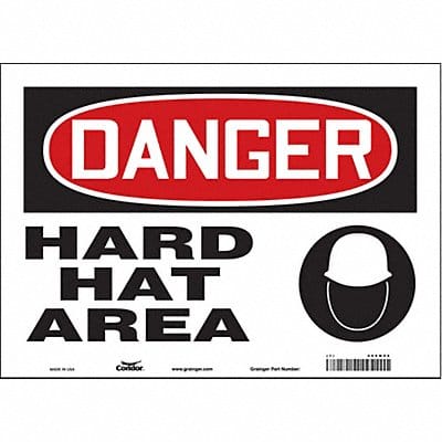 Safety Sign 10 in x 14 in Vinyl