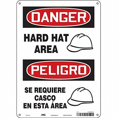 Safety Sign 14 inx10 in Aluminum