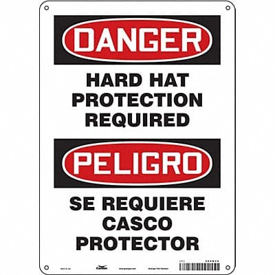 Safety Sign 14 inx10 in Polyethylene