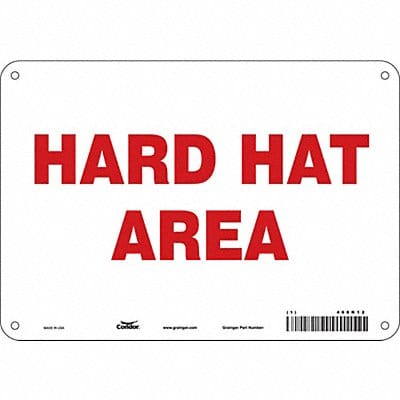 Safety Sign 7 in x 10 in Polyethylene