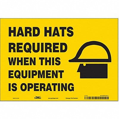 Safety Sign 7 in x 10 in Vinyl