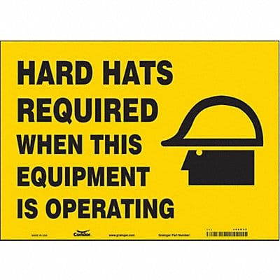 Safety Sign 10 in x 14 in Vinyl