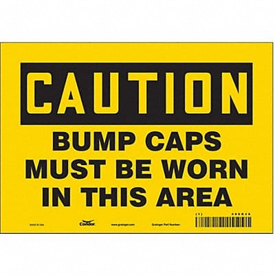 Safety Sign 7 in x 10 in Vinyl