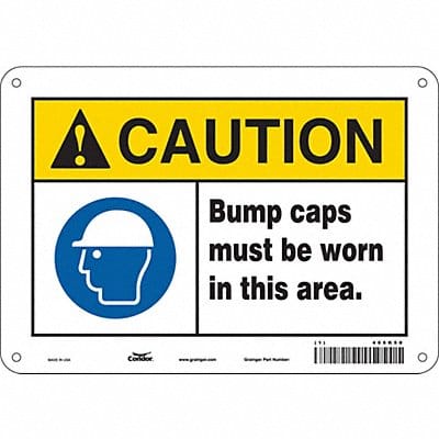 Safety Sign 7 in x 10 in Aluminum