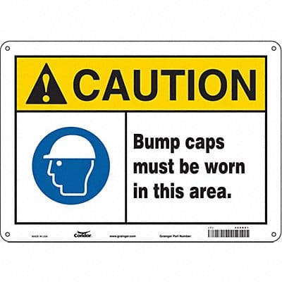 Safety Sign 10 inx14 in Aluminum